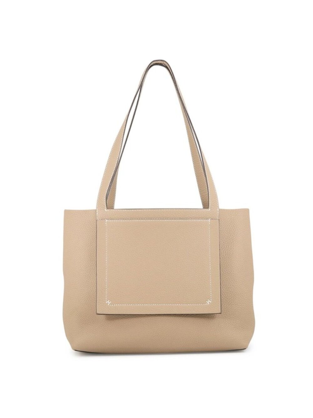 Hermes Tote Bag Cabas Sellier 31 Beige Marfa Taurillon Clemence